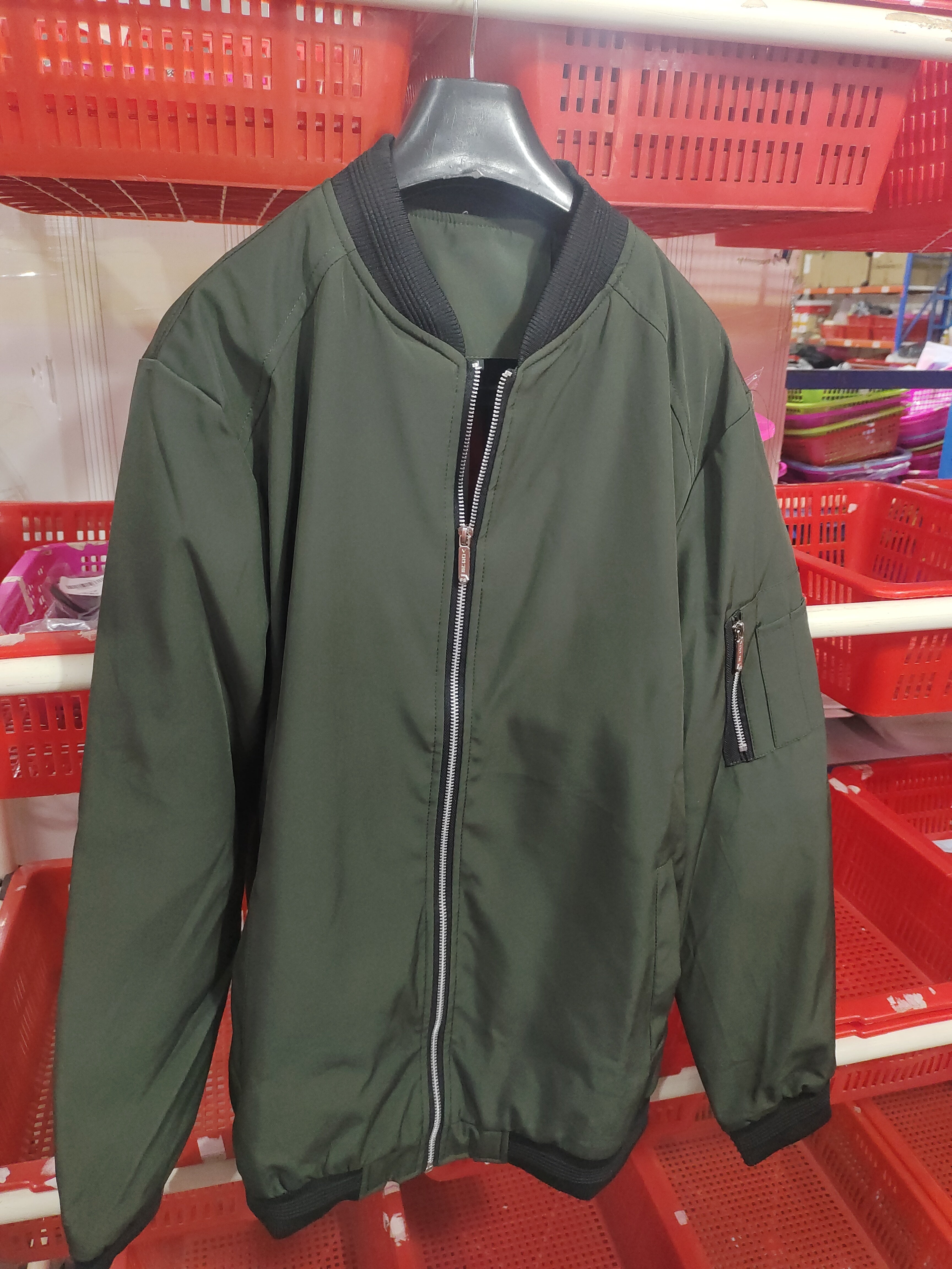 Men’s Casual Baseball Jacket – Youth Trend Stand Collar Zip-Up Coat for Street & Daily Wear