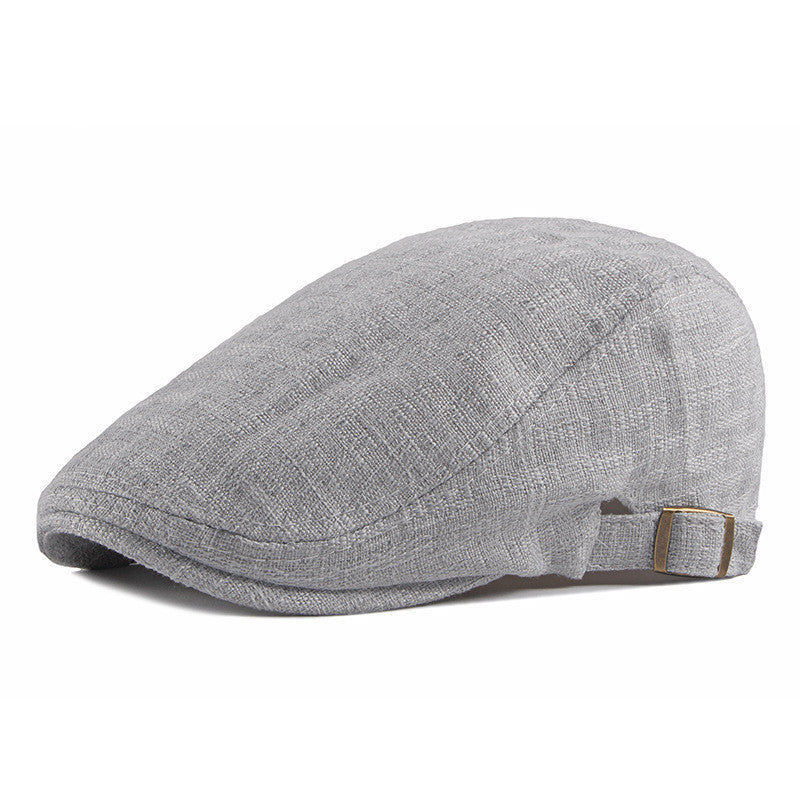 Men’s British Retro Breathable Hat – Simple Cotton Sunshade Cap | Adjustable, Lightweight, Stylish Outdoor Summer Hat