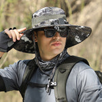 Men’s Outdoor Sun Hat – Adjustable Nylon Hiking, Climbing & Fishing Hat | Breathable, Waterproof, Windproof, Summer Sun Protection