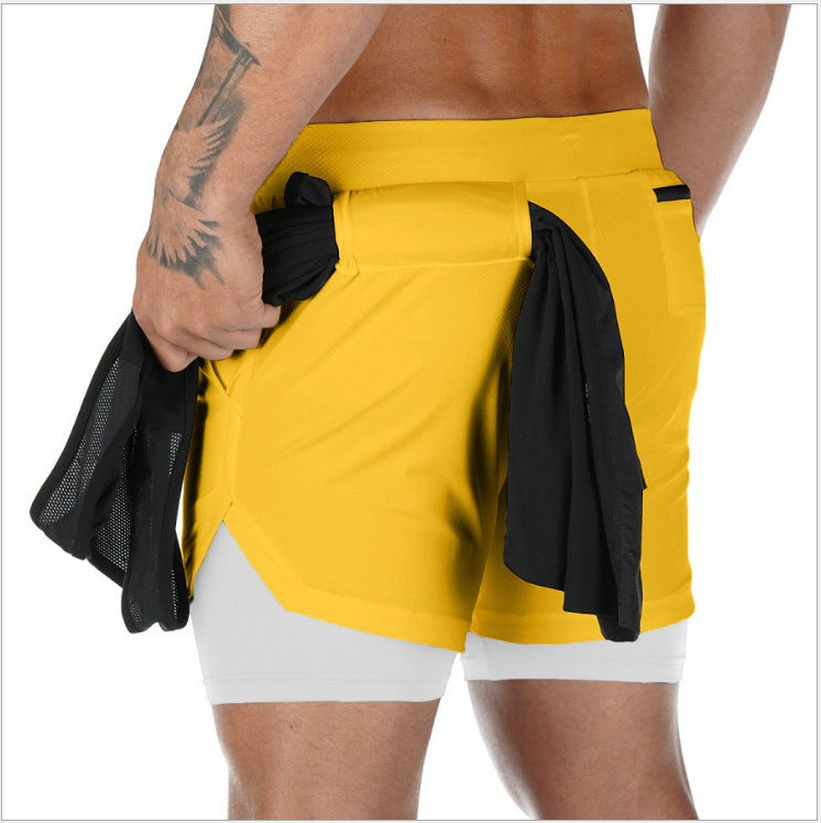 Men’s Summer Running Shorts – 2-in-1 Sports Shorts for Gym, Jogging & Outdoor Fitnes