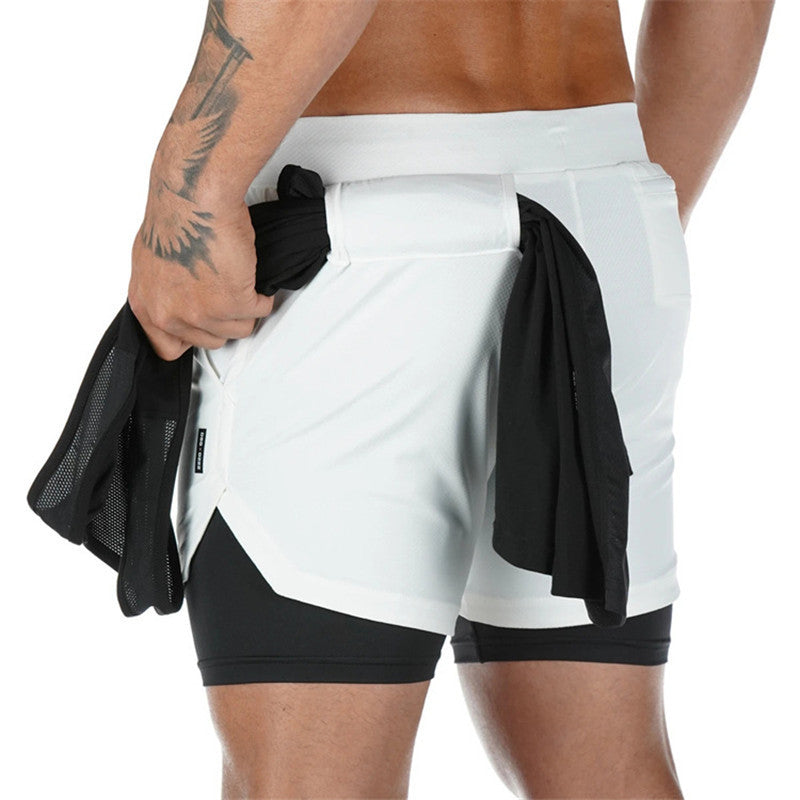 Men’s Summer Running Shorts – 2-in-1 Sports Shorts for Gym, Jogging & Outdoor Fitnes