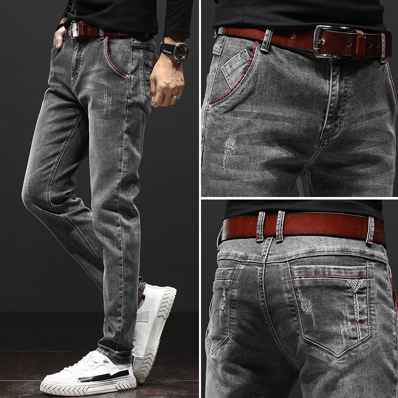 Men’s Jeans Clothing – Youth Pop Casual Denim Pants | Comfortable Cotton Blend Trousers