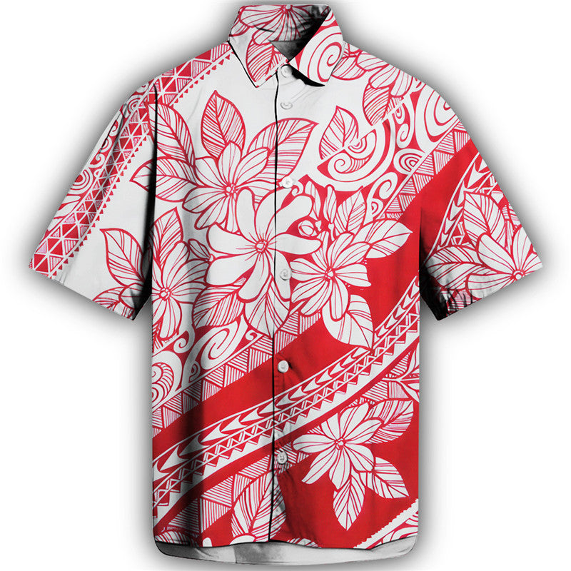 3D Personalized Printing T-Shirt for Men – Summer Loose Lapel Shirt Casual Streetwear Clothing