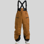 Men's Waterproof Strap Ski Pants – Thickened Winter Snow Pants with Flame Retardant Fabric