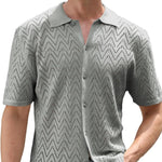 Men’s Summer Hollow Leisure Shirt – Lightweight Short Sleeve Non-Iron Casual Top in Multiple Colors