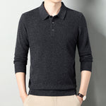 Men’s Winter Wool Lapel Long Sleeve Shirt – Thick Warm Casual Top for Cold Weather