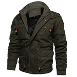 Mountainskin Men’s Winter Fleece Jacket – Warm Hooded Thermal Coat Military Style Thick Outerwear