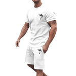 Men’s Short-Sleeve Sports & Leisure Set – Lightweight Summer T-Shirt and Shorts | Comfortable Casual Outfit