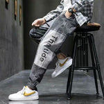 Stretch Jeans for Men – Elastic Waist Plus Size Harem Pants | Casual Denim Trousers