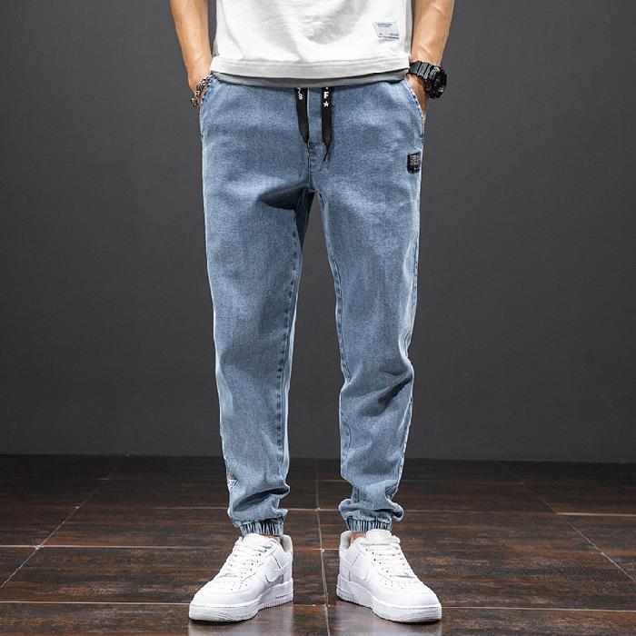 Men’s Fashion Casual Loose Stretch Jeans – Comfortable Cotton Denim Pants for Everyday Wear