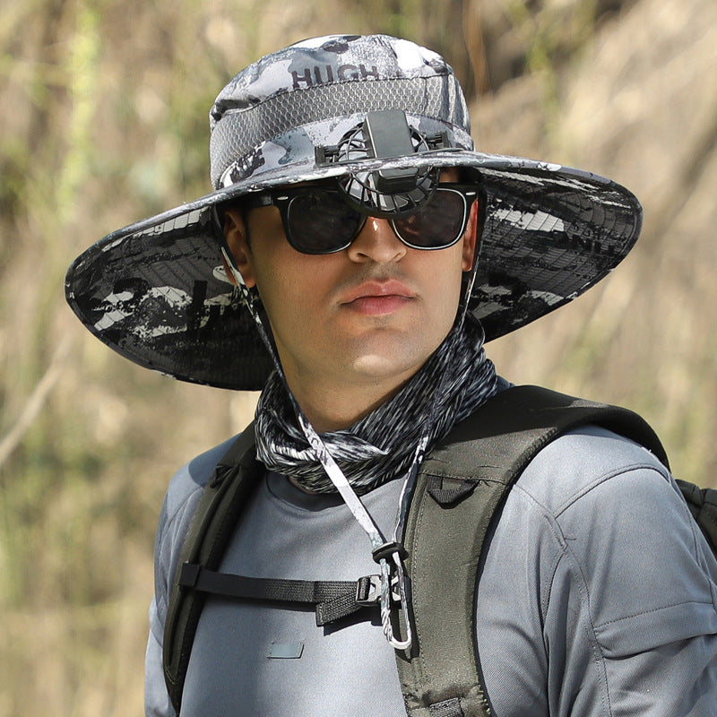 Men’s Outdoor Sun Hat – Adjustable Nylon Hiking, Climbing & Fishing Hat | Breathable, Waterproof, Windproof, Summer Sun Protection