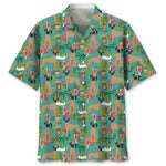 Trendy Cool Vintage Printed Shirt for Men – Slim Fit Short Sleeve Summer Fashion