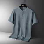 Men’s National Style Cotton Linen Two-Piece Set – Casual Summer Short Sleeve Shirt & Shorts for Daily Comfort