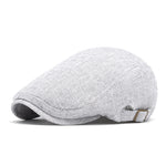 Men’s Retro Peaked Beret – Breathable Cotton & Linen Cap | Adjustable, Sunshade, Summer Sun Protection
