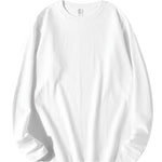 Men’s Early Autumn Western Style Base Shirt – Solid Color Cotton Long Sleeve Casual Top