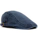 Retro Washed Denim Cowboy Beret – Fashion Casual Baseball Cap | Adjustable Cotton, Sun Protection, Summer Spring Autumn Hat