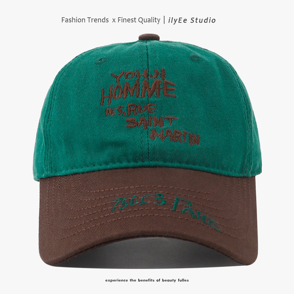 Big Head Circumference Baseball Cap – Fashion Patchwork Cotton Hat for Men | Adjustable Dome Sun Cap