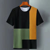 Summer Ice Silk Short Sleeve T-Shirt for Men – Lightweight Plaid Loose Fit Cooling Top