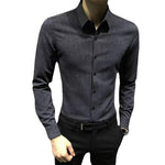 Men's Autumn & Winter Long Sleeve Shirt – Casual Loose Fit Daily Wear for Teenagers