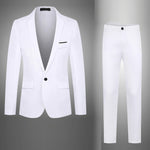 Men’s Wedding Tuxedo Suit – Classic Formal Blazer and Pants Set for Business, Party & Special Events