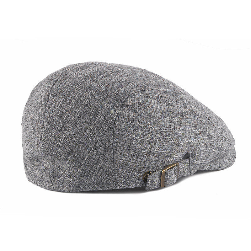 Men’s British Retro Breathable Hat – Simple Cotton Sunshade Cap | Adjustable, Lightweight, Stylish Outdoor Summer Hat