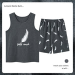 Men’s Cotton Sleeveless Pajamas – Sweat-Absorbent, Breathable Pullover | Casual Summer Homewear