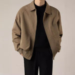 Men’s Loose Short Lapel Jacket – Casual Lightweight Daily Outerwear