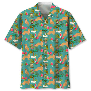 Trendy Cool Vintage Printed Shirt for Men – Slim Fit Short Sleeve Summer Fashion