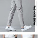 Men's Drawstring Trousers – Thin Casual Pants Korean Style Loose Straight Sweatpants for Summer
