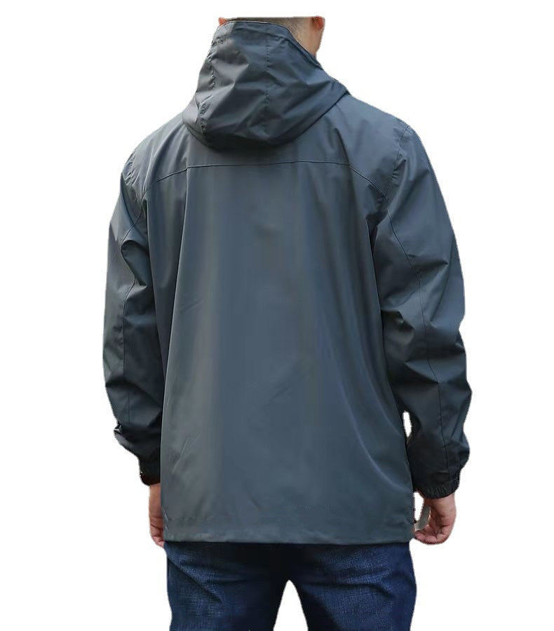 Men's Jackets Windproof and Waterproof | Lightweight, High-Performance Outdoor Protection | Polyester Fiber Blend