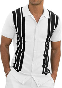 Men’s High-Grade Short-Sleeve Shirt – Summer Casual Cardigan Style Lightweight Top