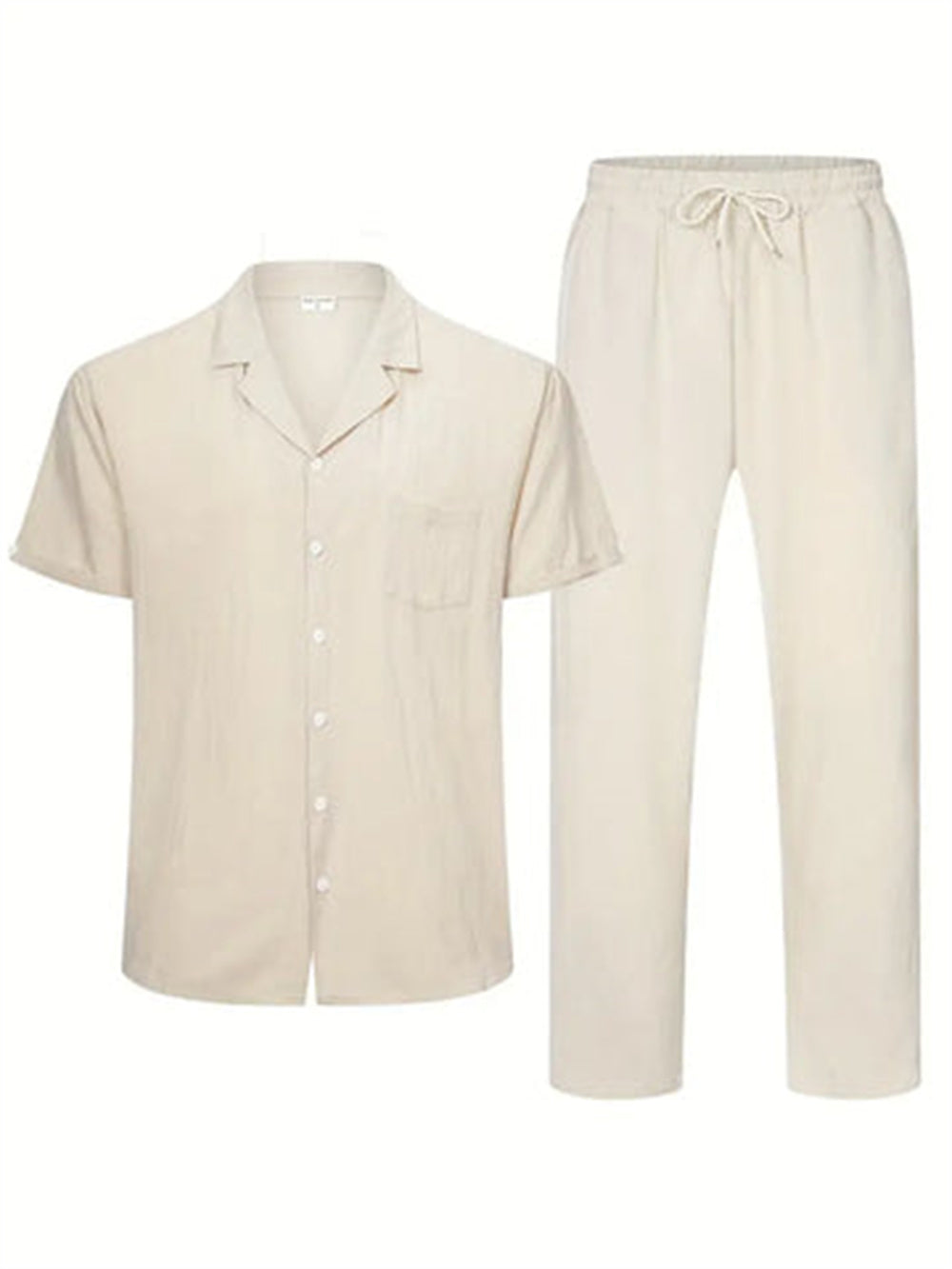 Men’s Fashion Casual Exercise Short Sleeve Set – Cotton Blend Summer Sportswear for Daily Fitness & Comfort