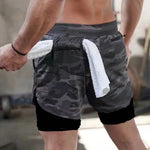 Men’s 2-in-1 Running Shorts – Quick-Dry Double-Layer Gym, Fitness, Jogging & Workout Pants