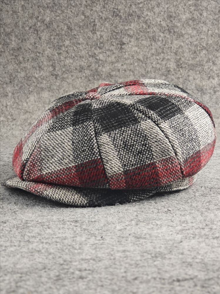 European & American Style Pattern Octagonal Cap – Winter Warm Hat | Casual, Dome Crown, Medium to Extra Large Sizes