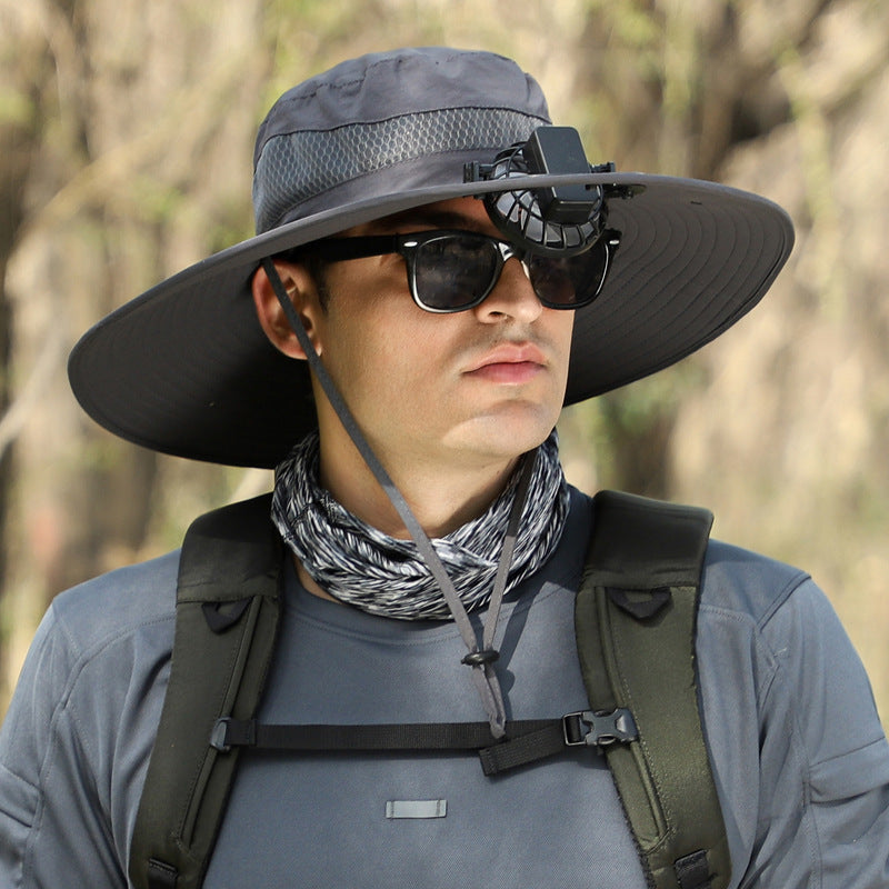Men’s Outdoor Sun Hat – Adjustable Nylon Hiking, Climbing & Fishing Hat | Breathable, Waterproof, Windproof, Summer Sun Protection