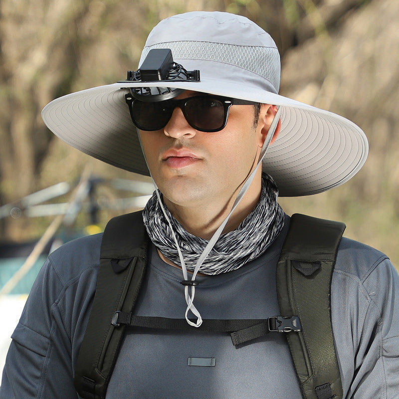 Men’s Outdoor Sun Hat – Adjustable Nylon Hiking, Climbing & Fishing Hat | Breathable, Waterproof, Windproof, Summer Sun Protection