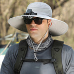 Men’s Outdoor Sun Hat – Adjustable Nylon Hiking, Climbing & Fishing Hat | Breathable, Waterproof, Windproof, Summer Sun Protection