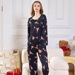 Men’s Cartoon Two-Piece Milk Silk Homewear Set – Comfortable Casual Sleepwear & Lounge Outfit | Soft Polyester Suit