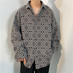 Loose Japanese-Style Retro Ethnic Long Sleeve Shirt – Autumn & Winter Cardigan for Youth Couples