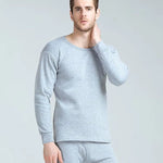 Men's Thermal Underwear Fleece-lined Thickened Long Johns Top & Bottom