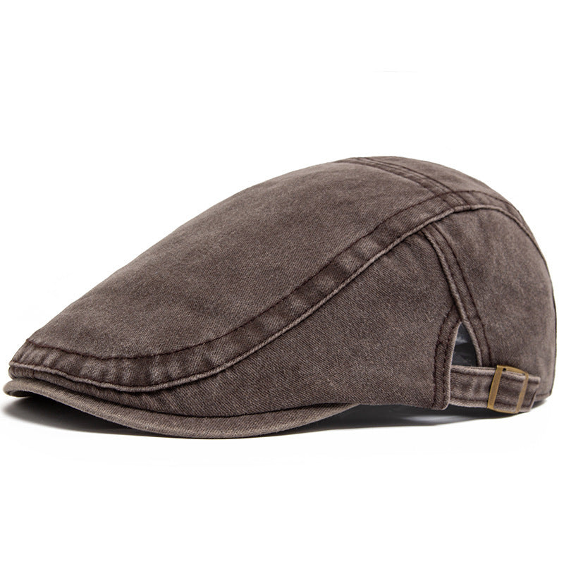 Retro Washed Denim Cowboy Beret – Fashion Casual Baseball Cap | Adjustable Cotton, Sun Protection, Summer Spring Autumn Hat