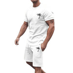 Men’s Short-Sleeve Sports & Leisure Set – Lightweight Summer T-Shirt and Shorts | Comfortable Casual Outfit