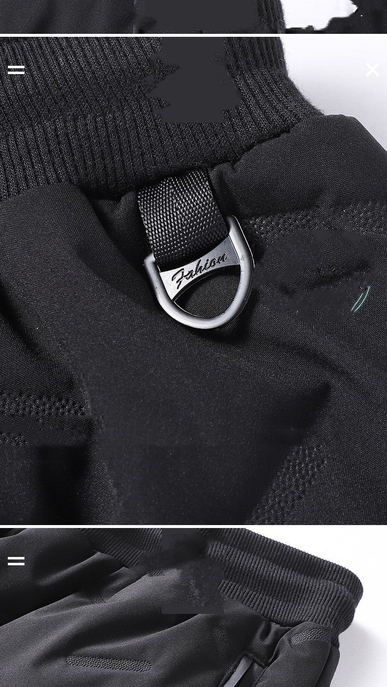 Men’s Padded Cotton Trousers with Cashmere – Warm Winter Pants, Middle Waist, Soft and Comfortable, Sizes L-7XL