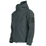 Soft Shell Jacket Men Windproof Hooded | Tactical Outdoor Performance Coat | Water-Resistant Multi-Pocket Design