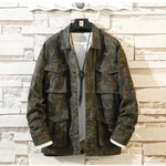New Men’s Camouflage Denim Jacket – Casual Cotton Jeans Coat for Autumn Fashion & Streetwear