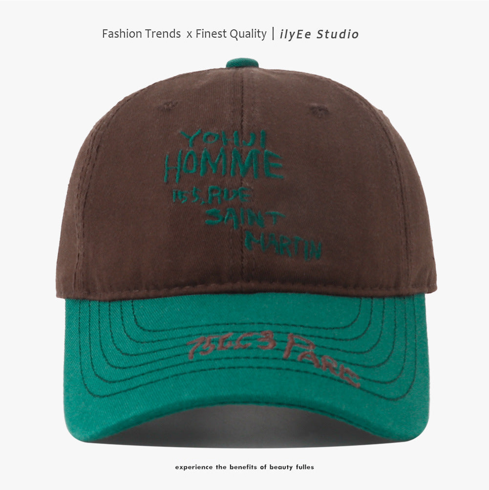 Big Head Circumference Baseball Cap – Fashion Patchwork Cotton Hat for Men | Adjustable Dome Sun Cap