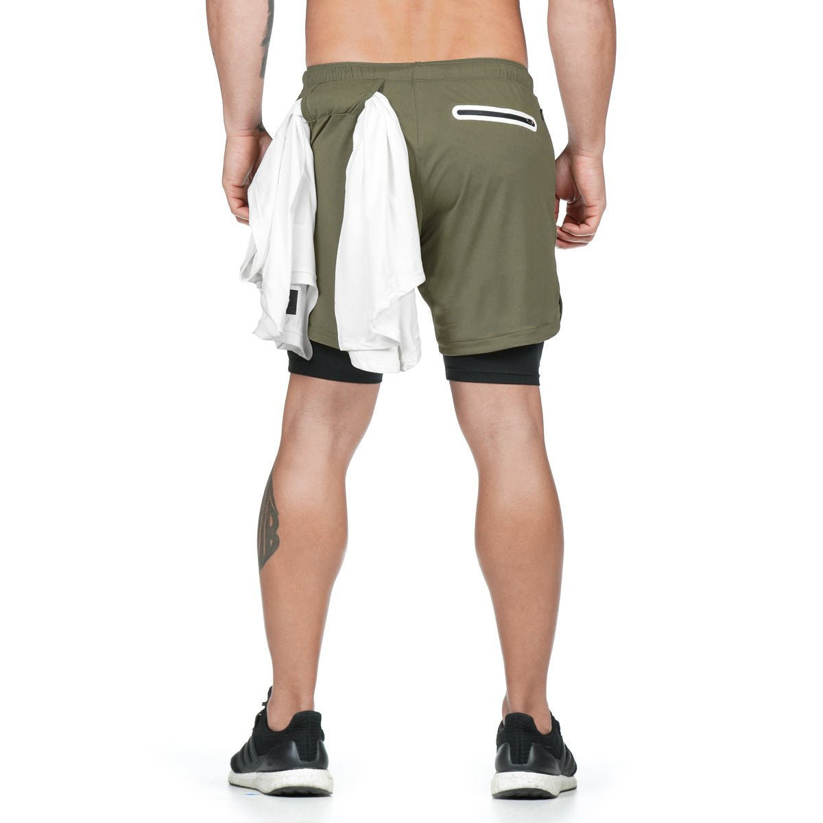 Men’s 2-in-1 Running Shorts – Quick-Dry Double-Layer Gym, Fitness, Jogging & Workout Pants