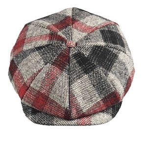 European & American Style Pattern Octagonal Cap – Winter Warm Hat | Casual, Dome Crown, Medium to Extra Large Sizes