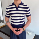 Men’s Versatile Striped Casual Shirt – Lightweight Short Sleeve Summer Top for Everyday Style