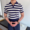 Men’s Versatile Striped Casual Shirt – Lightweight Short Sleeve Summer Top for Everyday Style